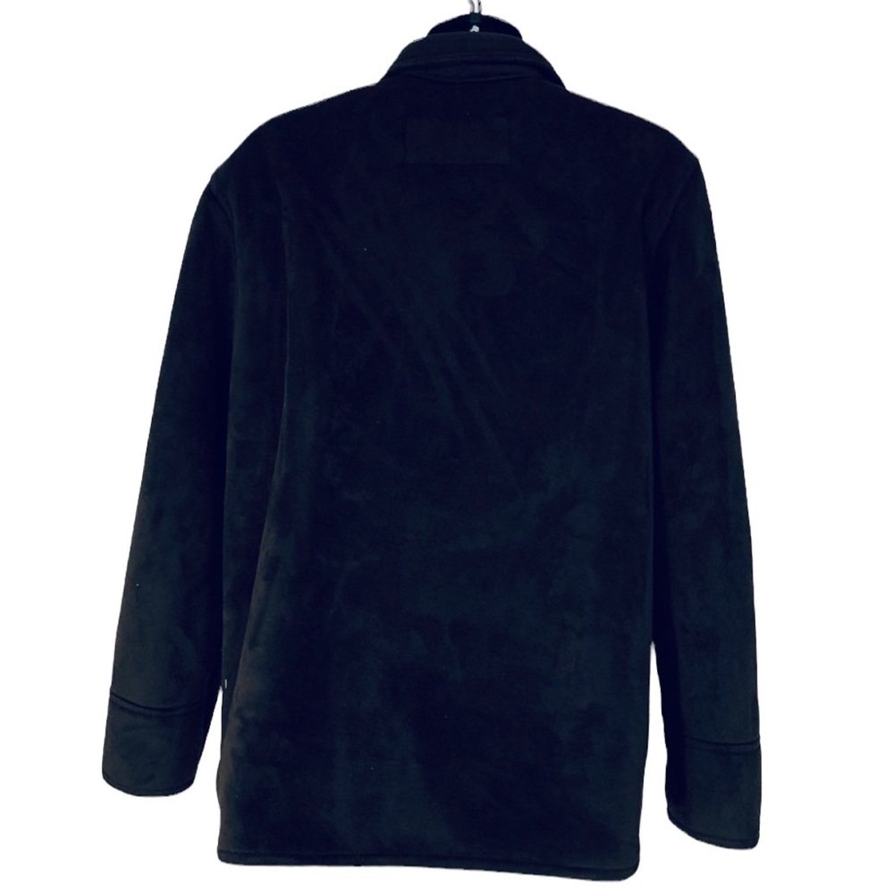 Portfolio Brown Faux Suede Fur Lining Zip Jacket - Picture 7 of 8